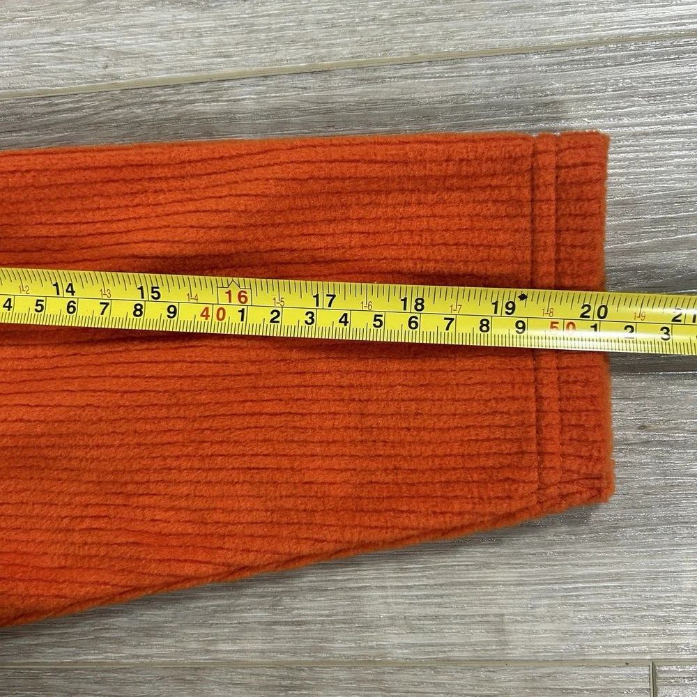 VTG 2001 Gymboree‎ 5yrs Homegrown Collection Orange Fleece Pine Trees 1/4 Zip